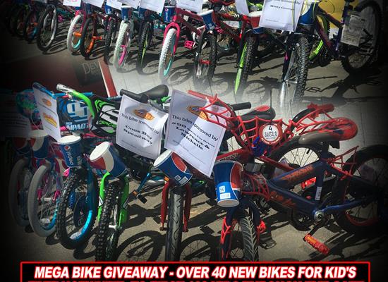 Mega Bike Giveaway May 10th