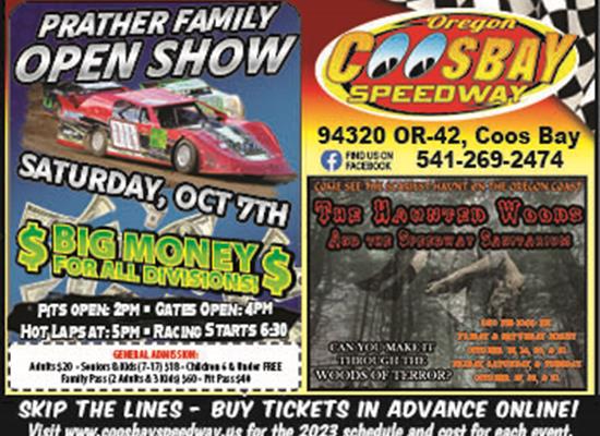 Prather Family Open Show Up Next Oct 7th
