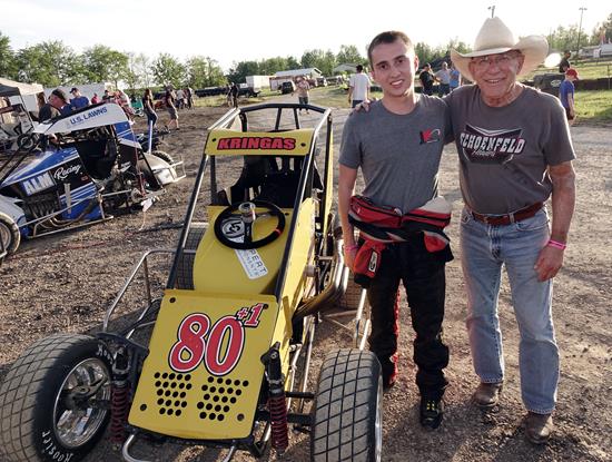 Johnny Kringas 1st  TQ  Midget Race