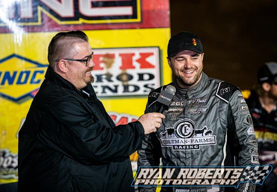 Last-lap pass lifts Overton to $10,053 Spring Nationals triumph at I-75