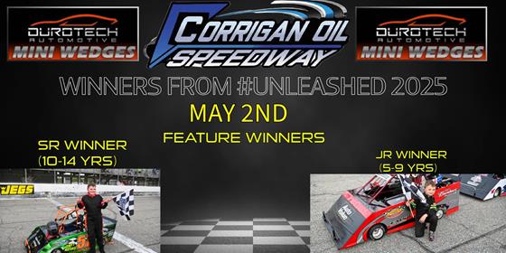 Mini Wedge Racers Compete On New Track Joey Barnhart and Ryan Kretzinger Victorious!