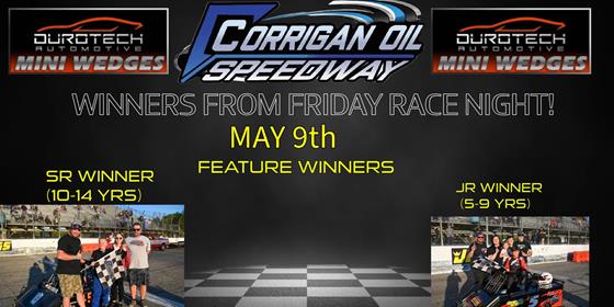 Kash Tremble and Ace Hart Take Home Feature Wins For The DuroTech Automotive Mini Wedges!