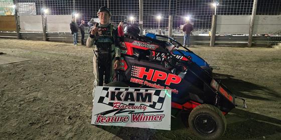 Soares, Friesen, Roberts, and Kalkwarf Score KAM Raceway Opening Night Wins on Friday!