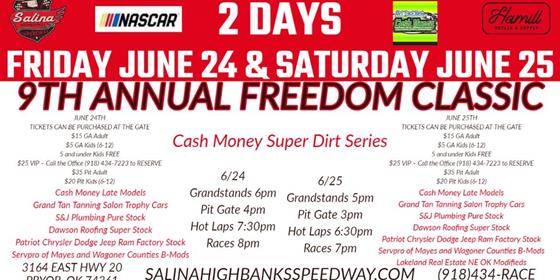Be sure to join us this weekend June 24th and June 25th for the Freedom Classic with Cash Money Late...