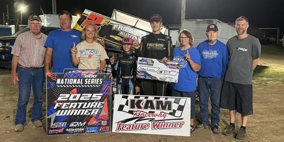 Friesen, Roberts, and Kalkwarf Tame NOW600 National Series Fields on Friday Night at KAM Raceway!