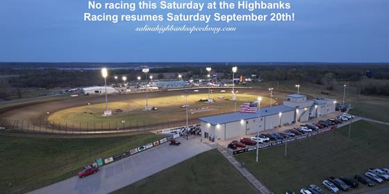 No racing this Saturday at the Highbanks