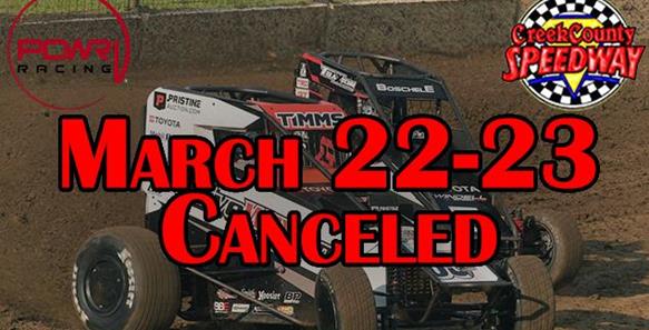 Creek County Speedway Canceled in Tenth...