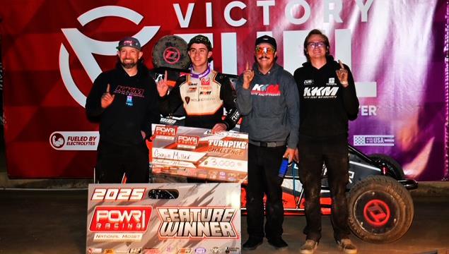 Gavin Miller Perfect with POWRi National Midget Le...