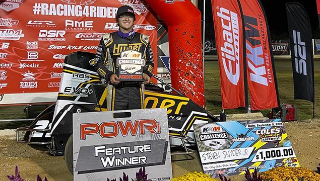 Steven Snyder Jr Cruises in POWRi Outlaw Non-Wing...