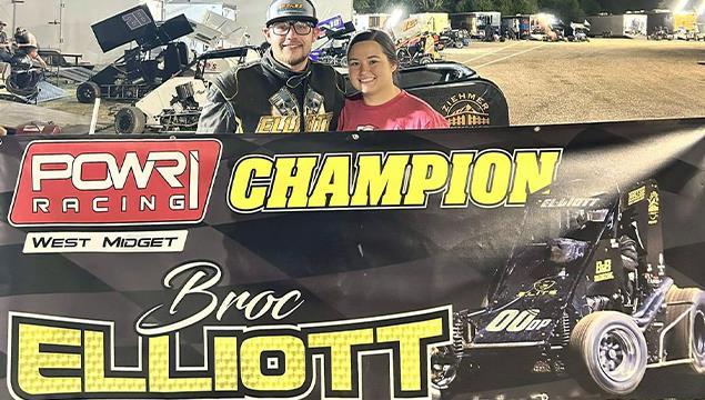 Broc Elliott Excels in POWRi West Midget League 20...