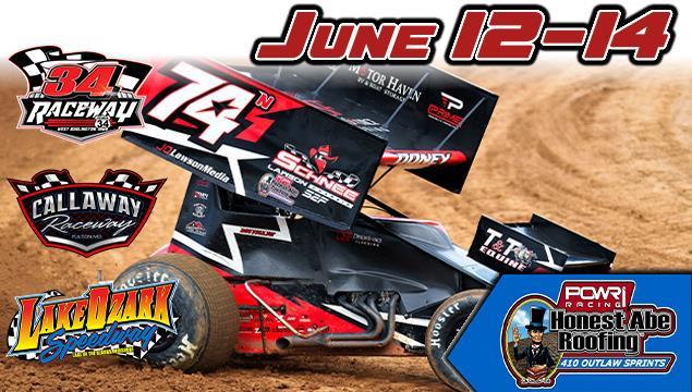 POWRi 410 Outlaw Sprints Triple-Threat Weekend 34–...