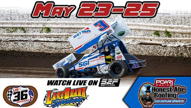 POWRi 410 Outlaw Sprints at US-36 Raceway & Lake O...