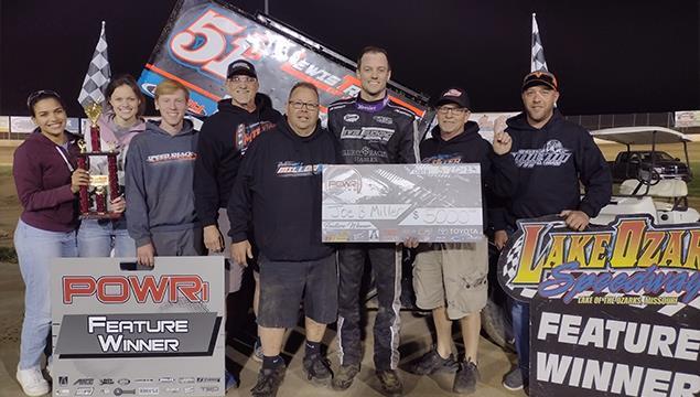 Joe B Miller Maneuvers to Lake Ozark Speedway Win...