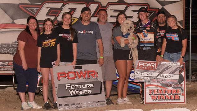 Karter Sarff Claims Coles County Speedway Win with...