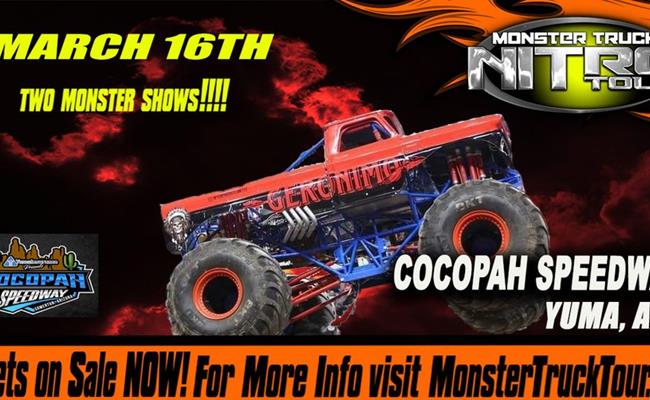 Monster Truck Nitro Tour coming to Cocopah for 2 b...
