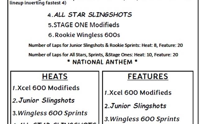 6/15/24 Hamlin Speedway Wingless 600 GAMBLERS $500...
