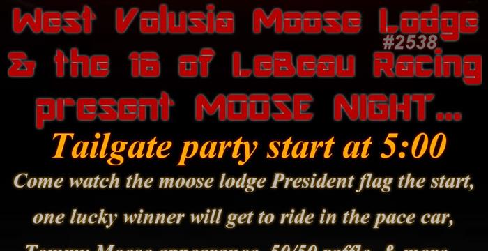 "Moose" Night on Tap this Saturday Night featuring...