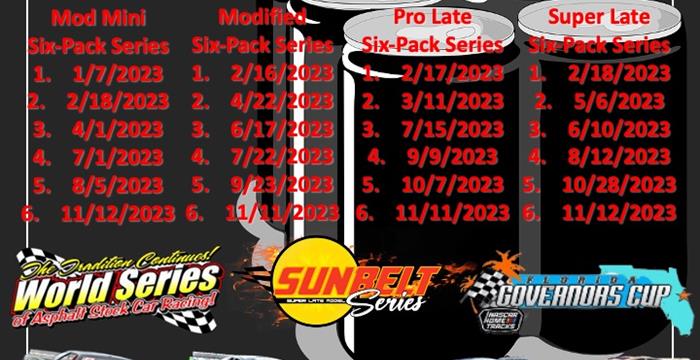 New Smyrna Speedway Six-Pack Series Schedules Rele...
