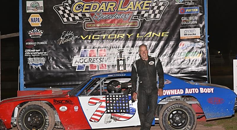 Full Body Feature Winner from September 28th Cedar Lake Speedway,