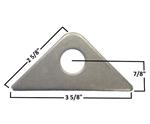 A&A Large Motor Mount Gusset, 3-3/4 x 2-5/8 2/Pack