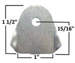 A&A Body Tab, 1/4 Hole .085 Steel 10/Pack