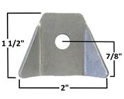 A&A Body Tab, 1/4" Hole  .085" Steel 4/Pack