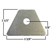 A&A Body Tab, 1/2" Hole  .085" Steel 4/Pack