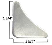 A&A Standard Gusset No Hole, 1-3/4" Length 10/Pack