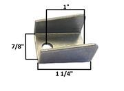 A&A Channel Tab, 1/4" Hole 7/8" x 1-1/4" 4/Pack