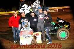 Carroll, French, Phillips, Wolfe and Denton Capture Feature Event Wins Saturday Night at Creek County Speedway