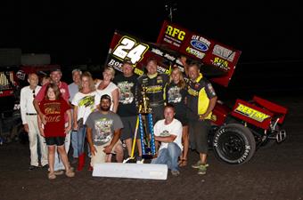 McCarl Takes Advantage of Pole Position to Win National Sprint League Event at Hancock County Speedway