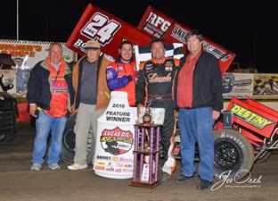 Terry McCarl Holds On For Fall Brawl Glory At I-80 Speedway