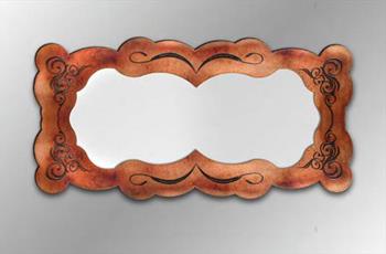 Copper Scroll Mirror