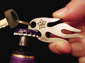 Flame Chain™ Bottle Opener Keychain