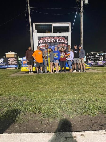 Ward wins IMCA Anniversary Prelude at Benton County Speedway