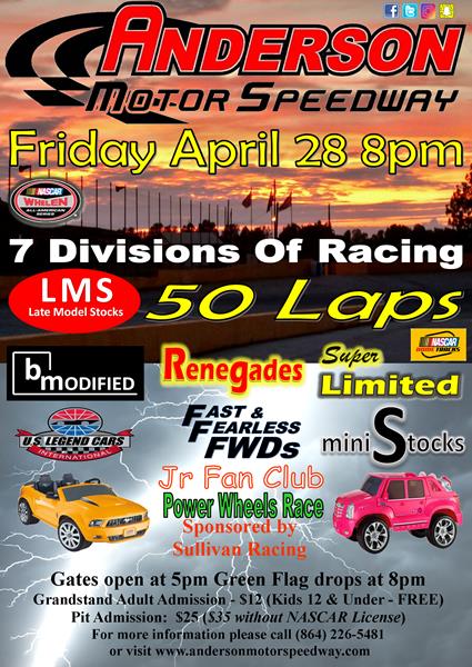 Next Event: Friday April 28th  Late Model Stocks + 6 divisions