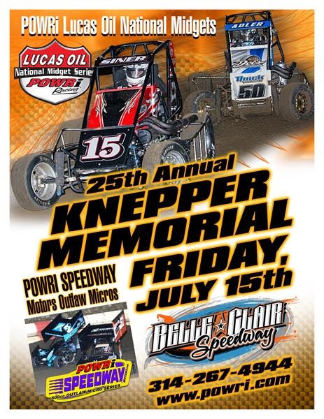 Belle-Clair Speedway Knepper Memorial Friday, July 15th