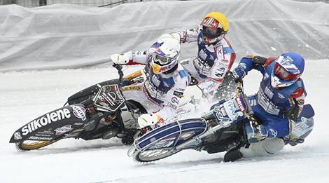 Ice racing at Silverstien Event Center