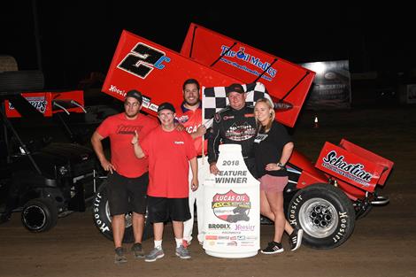 Victory For Wayne Johnson In Lucas Oil ASCS Debut At Humboldt Speedway