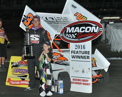 Nick Howard Dominates Micro Feature at Macon Speedway