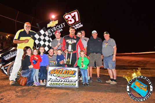 Kirkland Victorious with ASCS Frontier at Gallatin Speedway