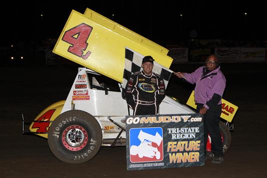 Grosz Takes Advantage of Late Opportunity to Win Inaugural GoMuddy.com NSL 360 Tri-State Event at Rapid Speedway