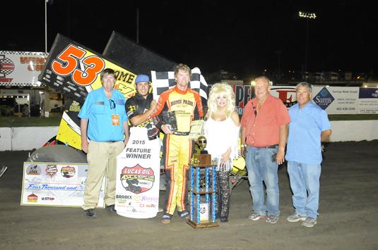 Jack Dover Wins the Lucas Oil ASCS Road to Knoxville at I-80 Speedway