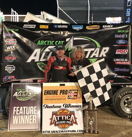 The Wild Child wins an All Star thriller at Attica Raceway Park