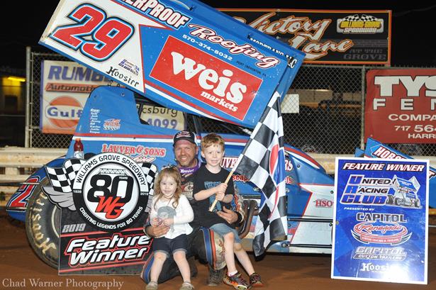 Shultz Parks it in Victory Lane at Williams Grove Speedway