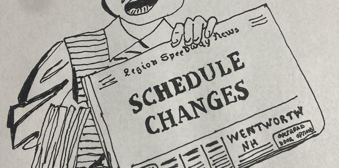 ***** SCHEDULE CHANGES MADE *****