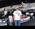 Jess McDermott from Jackson, WI
sent us this picture of him at this years Indy 500, check out the awesome vintage Leader Card Roadster T-shirt. You Go Jess!!
