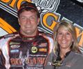 Terry and Lori in Victory Lane 6-27-09 (Conrad Nelson)