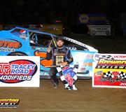 Zach Payne wins First Career Big Block Modified Feature at The Br
