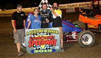 Clark Claims Non-Wing Champ Sprint Feature wh
